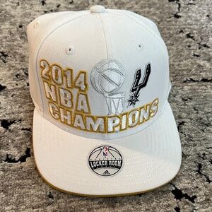 adidas White and Gold 2014 Champions Cap